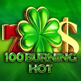 100 Burning Hot slot logo by Amusnet Interactive at Robocat Casino