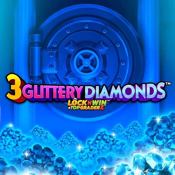 3 Glittery Diamonds – slot by PearFiction Studios, featured at robocatcasino.co.com