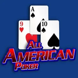 All American Poker slot visual from RTG (Reel Time Gaming) available on robocatcasino.co.com