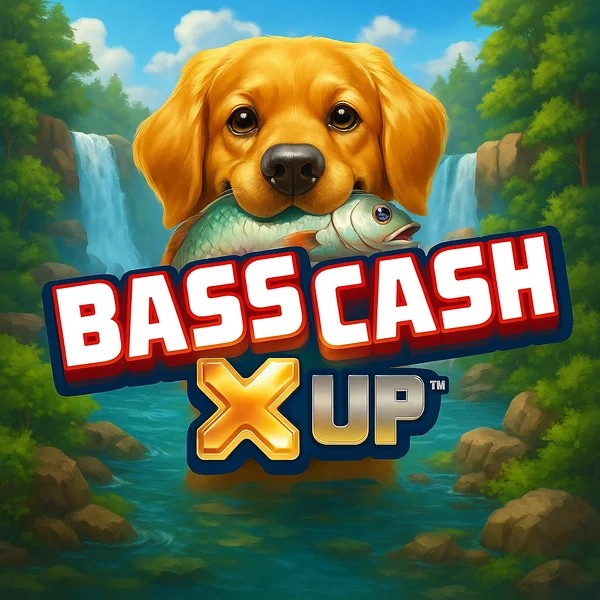 Bass Cash X UP game by Alchemy Gaming – logo hosted on Robocat Casino