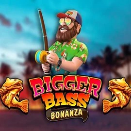 Bigger Bass Bonanza logo by Pragmatic Play Robocat Casino