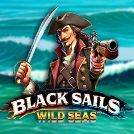 Black Sails Wild Seas online game logo by Infinity Dragon Studios on robocatcasino.co.com