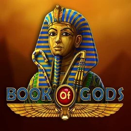 Official Slots logo: Book of Gods by BF Games at Robocat Casino
