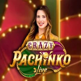 Official Live Casino logo: Crazy Pachinko by Evolution at Robocat Casino