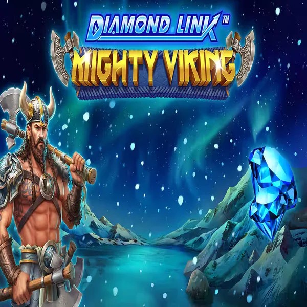 Diamond Link Mighty Viking by Greentube, showcased at robocatcasino.co.com – game logo