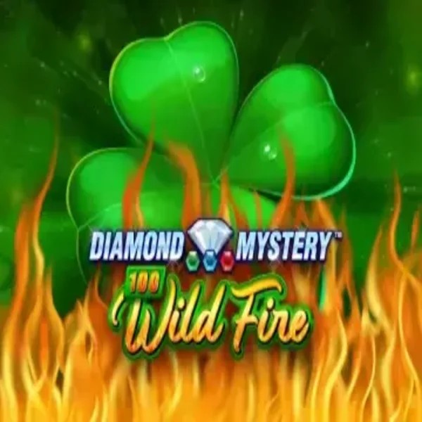 Diamond Mystery 100 Wild Fire slot logo by Greentube at Robocat Casino