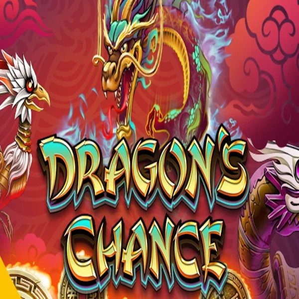 Dragons Chance slot logo by BF Games at Robocat Casino
