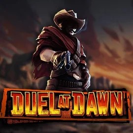 Duel At Dawn online game logo by Hacksaw Gaming on robocatcasino.co.com