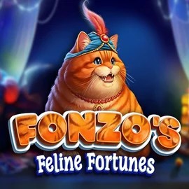 Fonzos Feline Fortunes online game logo by Pragmatic Play on robocatcasino.co.com