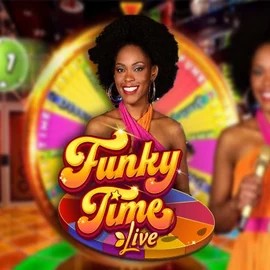 Live Casino logo of Funky Time from Evolution at Robocat Casino