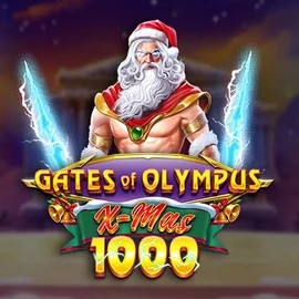 Slots logo of Gates of Olympus Xmas 1000 from Pragmatic Play at Robocat Casino