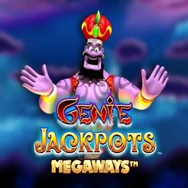Genie Jackpots Megaways slot logo by Blueprint Gaming at Robocat CasinoGenie Jackpots Megaways
