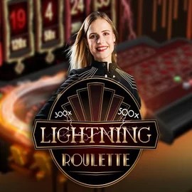 Lightning Roulette logo – Live Casino by Evolution at Robocat Casino