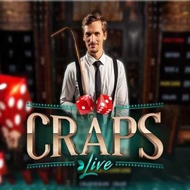 Live Craps logo – Live Casino by Evolution at Robocat Casino