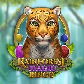 Rainforest Magic Bingo online game logo by Play'n GO on robocatcasino.co.com