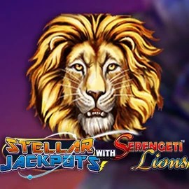 Stellar Jackpots with Serengeti Lions logo – Jackpots by Lightning Box Game at Robocat Casino