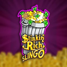Stinkin Rich Slingo online game logo by Slingo on robocatcasino.co.com
