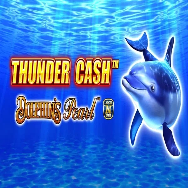 Official Slots logo: Thunder Cash Dolphins Pearl by Novomatic at Robocat Casino