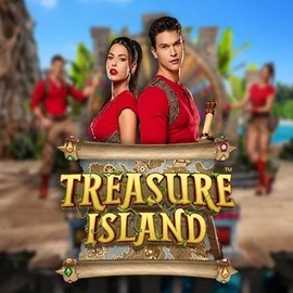 Treasure Island online game logo by Pragmatic Play on robocatcasino.co.com