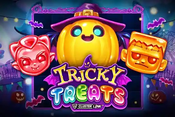 Tricky Treats logo by Push Gaming Robocat Casino